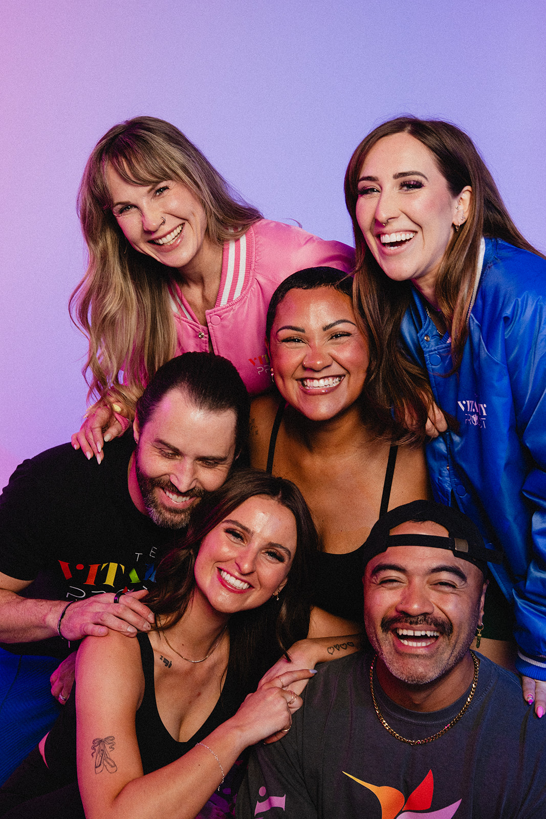Six Vitality Project members laughing together